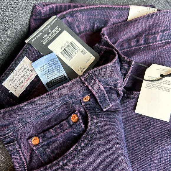 NWT Levi’s 501 90s Women’s purple acid wash - Picture 4 of 6